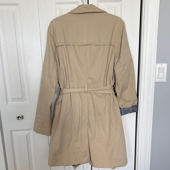 Old Navy Women's Tan Mid-Weight Trench Coat with Belt XL - Picture 6 of 16